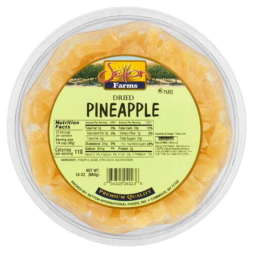 Setton Farms Dried Pineapple, 24 oz