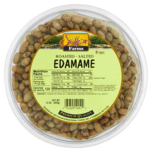 Setton Farms Roasted Salted Edamame, 15 oz