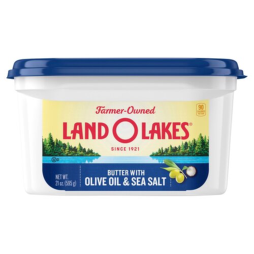 Land O Lakes® Butter with Olive Oil and Sea Salt, 21 oz Tub