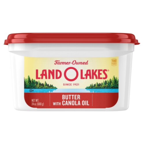 Land O Lakes® Butter with Canola Oil, 24 oz Tub