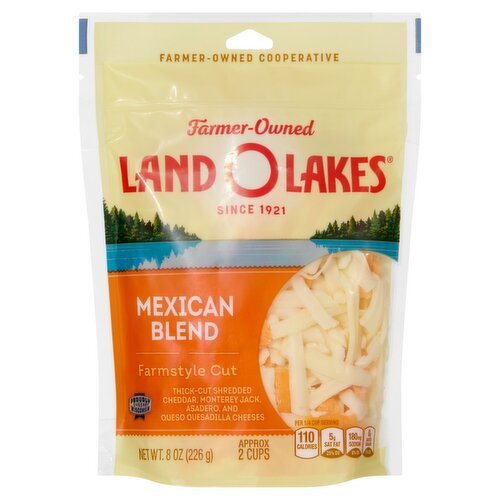 Land O Lakes Farmstyle Cut Mexican Blend Cheese, 8 oz