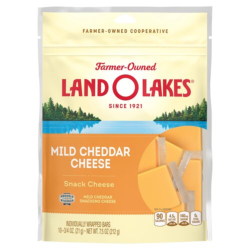 Land O Lakes Mild Cheddar Snack Cheese, 10 count, 7.5 oz