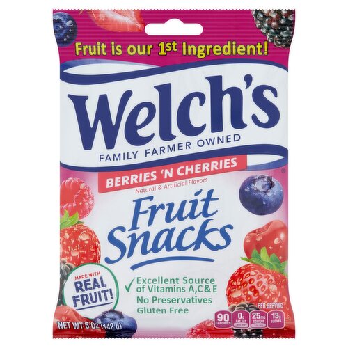 Welch's Berries 'n Cherries Fruit Snacks, 5 oz