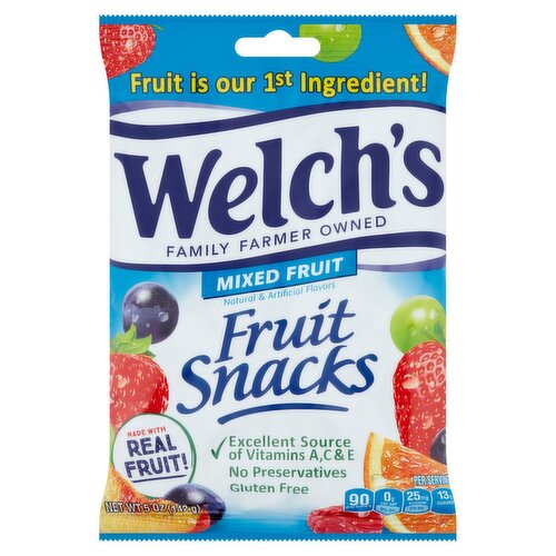 Welch's Mixed Fruit Snacks, 5 oz