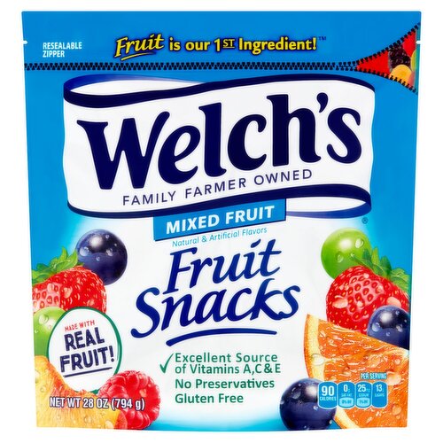 Welch's Mixed Fruit Fruit Snacks Share Size Pack, 28 oz