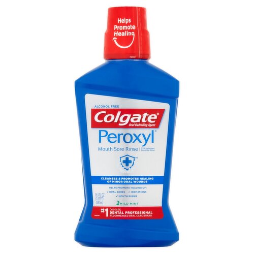 Colgate Peroxyl Mild Mint Mouth Sore Rinse, 16.9 fl oz