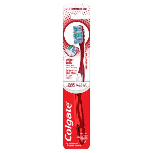 Colgate 360° Advanced Optic White Medium Toothbrush