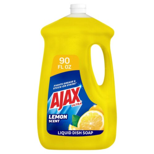 Ajax Ultra Lemon Scent Super Degreaser Dish Liquid, 90 fl oz
