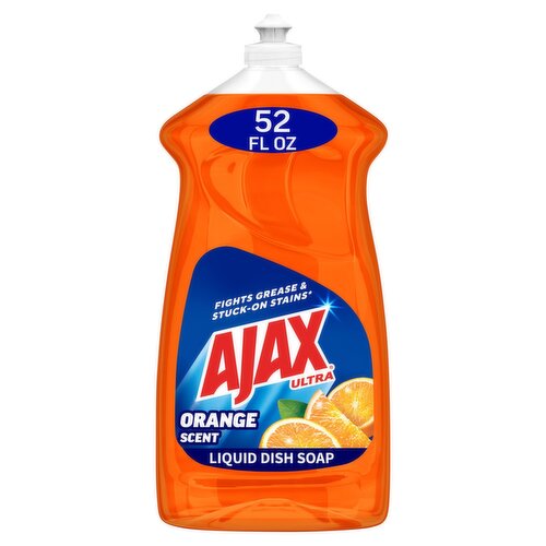 Ajax Ultra Orange Scent Triple Action Dish Liquid, 52 fl oz