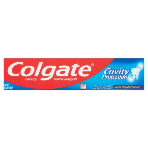 Colgate Cavity Protection Great Regular Flavor Toothpaste, 4.0 oz