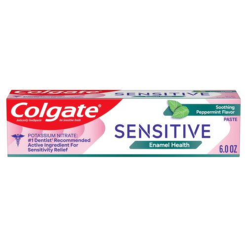 Colgate Sensitive Enamel Health Soothing Peppermint Flavor Anticavity Toothpaste, 6.0 oz