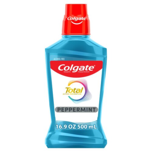Colgate Total Active Prevention Peppermint Antigingivitis Antiplaque Mouthwash, 16.9 fl oz