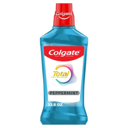 Colgate Total Active Prevention Peppermint Antigingivitis Antiplaque Mouthwash, 33.8 fl oz