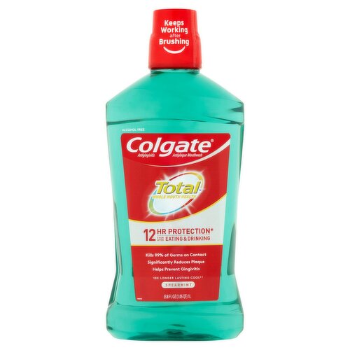 Colgate Total Spearmint Mouthwash, 33.8 fl oz