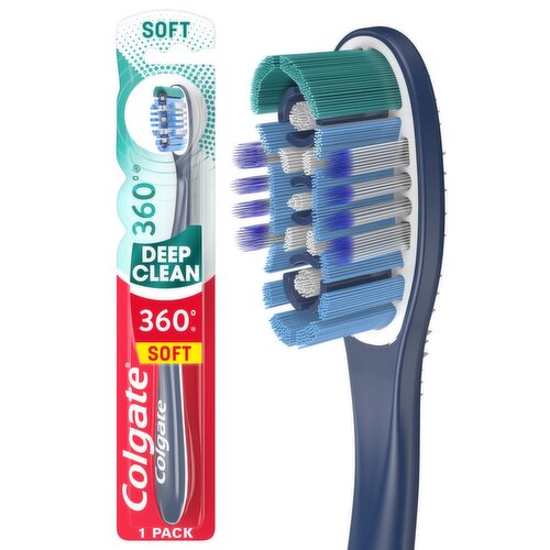 Colgate 360° Deep Clean Soft Toothbrush, 1 count