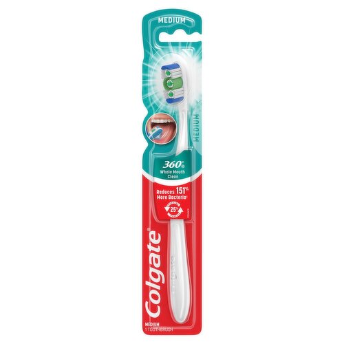 Colgate 360° Whole Mouth Clean Medium Toothbrush