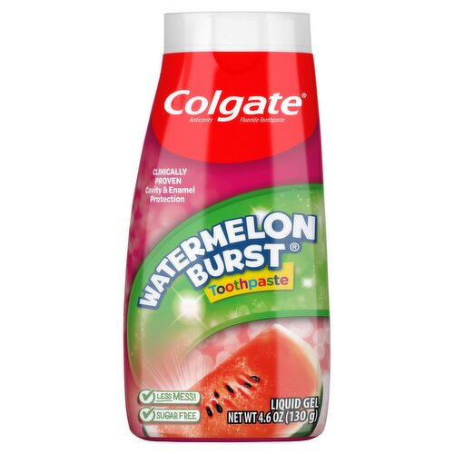 Colgate 2-in-1 Kids Toothpaste & Anticavity Mouthwash, Watermelon Burst, 4.6 ounces