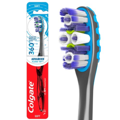 Colgate 360° Advanced Floss-Tip Soft Toothbrush