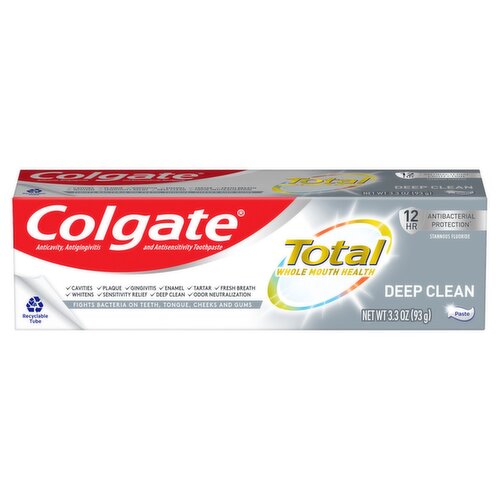 Colgate Total Deep Clean Toothpaste, 3.3 oz