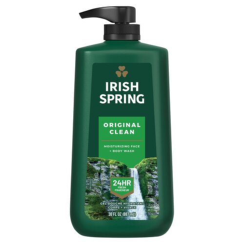 Irish Spring Men's Body Wash – 30 Oz Pump, 3 Scents Available, Made In USA