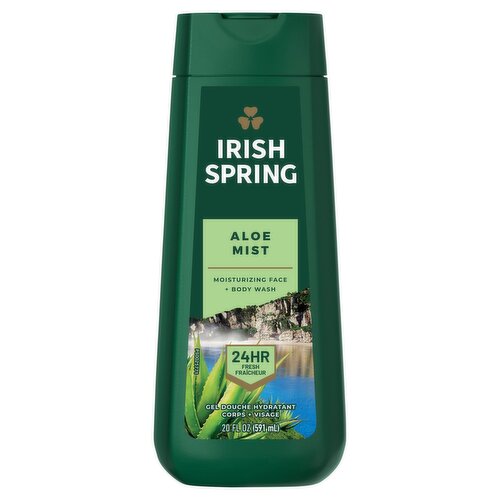 Irish Spring Aloe Mist Body Wash for Men, 20 Oz