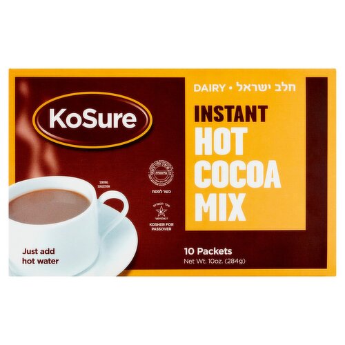 KoSure Instant Hot Cocoa Mix, 10 count, 10 oz