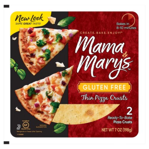 Mama Mary's 7" Gluten Free Pizza Crust  2-Pack  