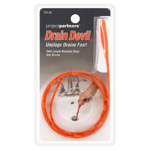 Project Partners Drain Devil Cleaning Stick, Unclogs Drains