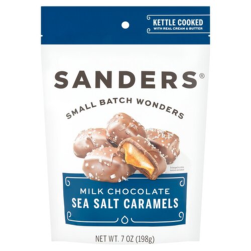 Sanders Milk Chocolate Sea Salt Caramels, 7 oz