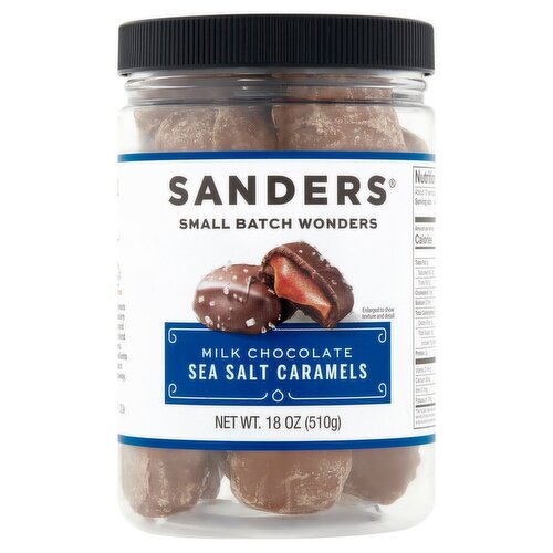 Sanders Milk Chocolate Sea Salt Caramels, 18 oz