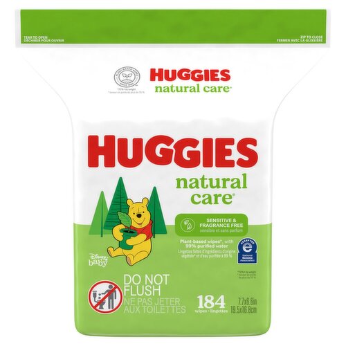 Huggies Natural Care Wipes, 184 count