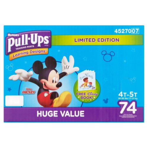 Huggies Pull-Ups Training Pants, 4T-5T, 38-50 lbs, 74 count