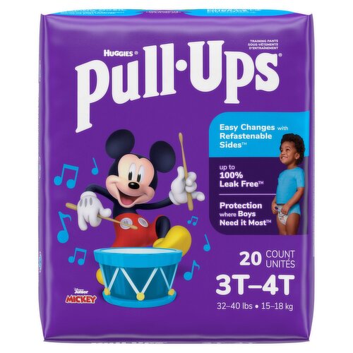 Huggies Pull-Ups Training Pants, 3T-4T, 32-40 lbs, 20 count