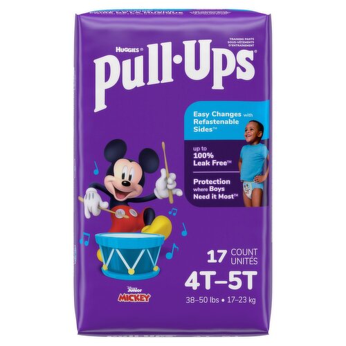 Huggies Pull-Ups Training Pants, 4T-5T, 38-50 lbs, 17 count