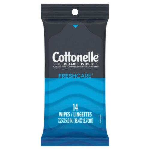 Cottonelle Freshcare Flushable Wipes, 14 count