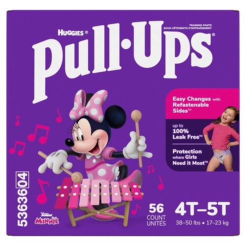 Huggies Pull-Ups Training Pants, 4T-5T, 38-50 lbs, 56 count