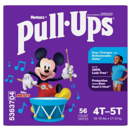 Huggies Pull-Ups Training Pants, 4T-5T, 38-50 lbs, 56 count