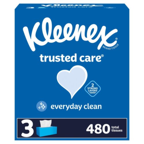 Kleenex Trusted Care Tissues, 160 count, 3 pack