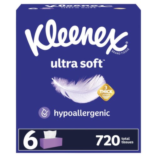 Kleenex Ultra Soft Tissues, 120 count, 6 pack
