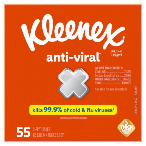 Kleenex Anti-Viral Tissues, 55 count
