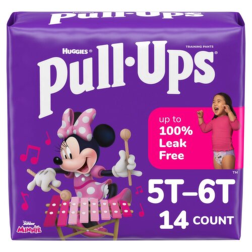 Huggies Pull-Ups Girls Training Pants, 5T-6T, 46-60 lbs, 14 count