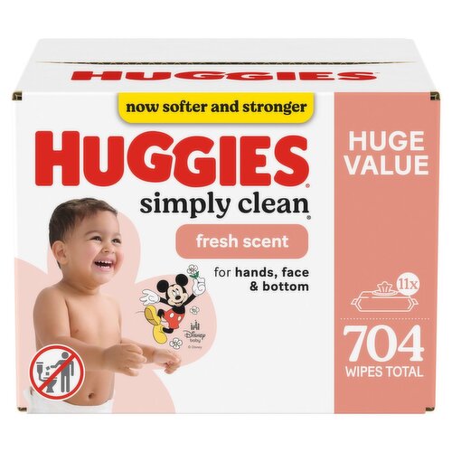 Huggies Simply Clean Fresh Scent Wipes Huge Value, 704 count