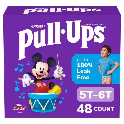 Huggies Pull-Ups Disney Junior Mickey Potty Training Pants, Size 5T-6T, 46-60 lbs, 48 count