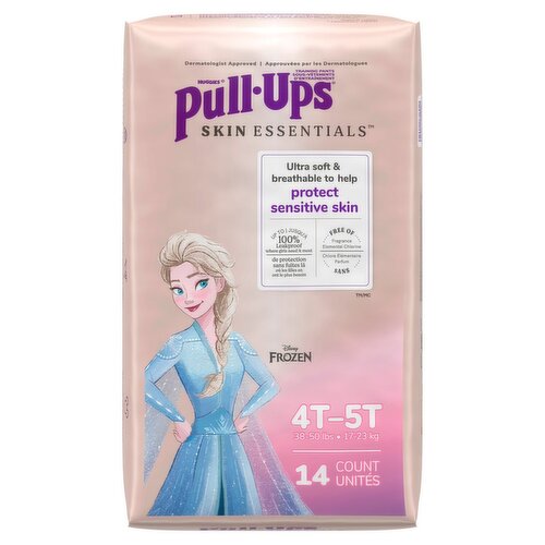 Huggies Pull-Ups Skin Essentials Training Pants, 4T-5T, 38-50 lbs, 14 count