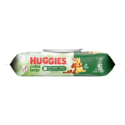 Huggies Simply Clean Extra Large Wipes, XL, 42 count