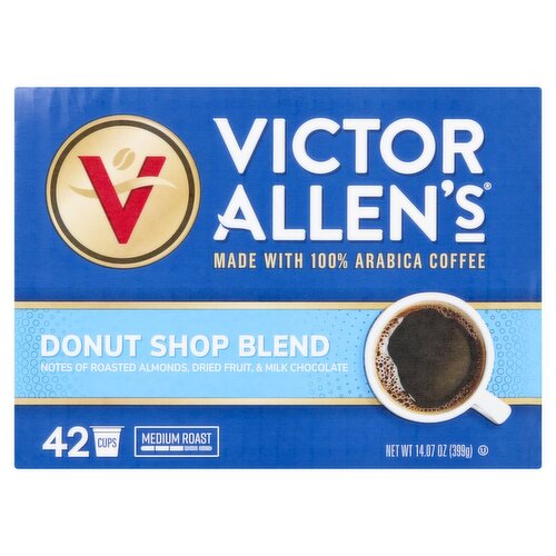 Victor Allen's Donut Shop Blend Cups, 42 count, 14.07 oz