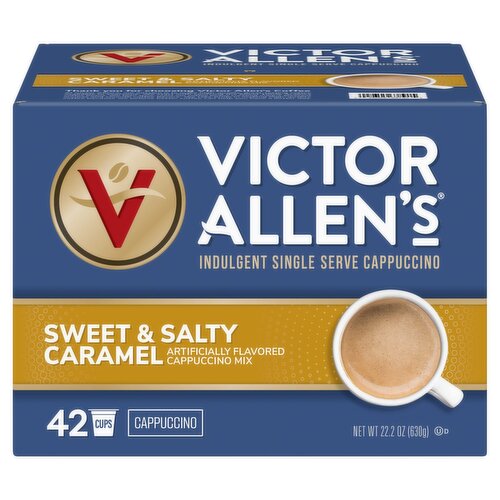 Victor Allen's Sweet & Salty Caramel Cappuccino Mix, 42 count, 22.2 oz