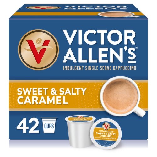 Victor Allen's Sweet & Salty Caramel Cappuccino Mix, 42 count, 22.2 oz