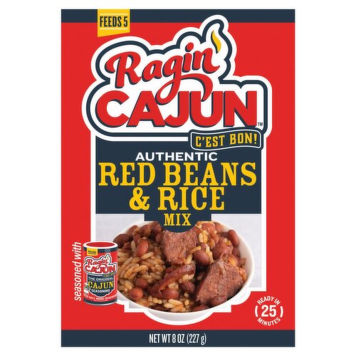 Ragin' Cajun Authentic Red Beans & Rice Mix, 8 oz