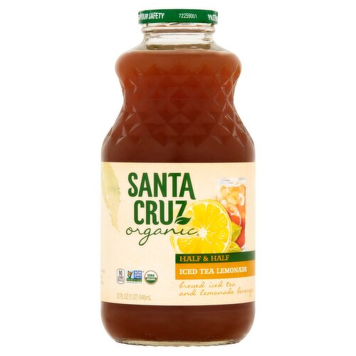 Santa Cruz Organic Half & Half Iced Tea Lemonade, 32 fl oz